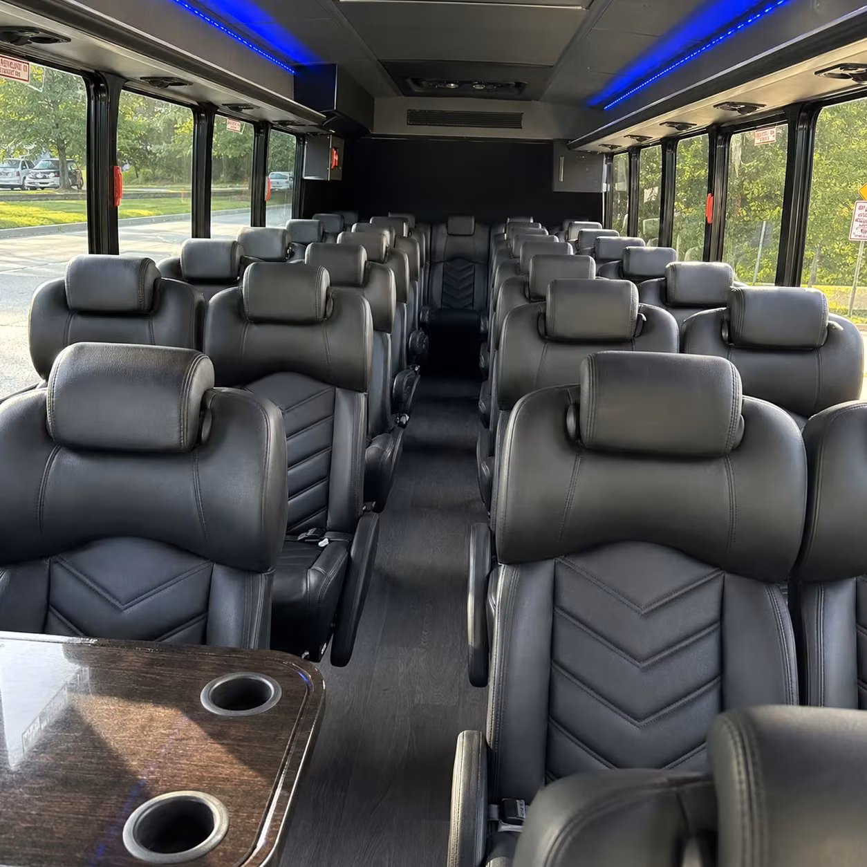 25 passenger minibus inside